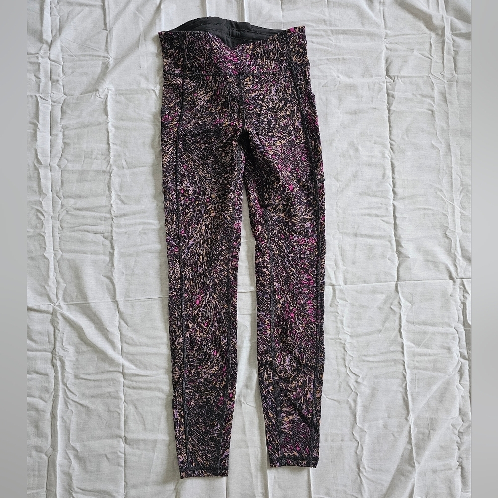 Lululemon Athletica S Invigorate high rise tights Multicolor Patterned Leggings
